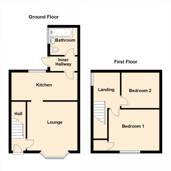 Floor Plan Image for 2 Bedroom Semi-Detached House for Sale in O'Hanlon Crescent, Wallsend