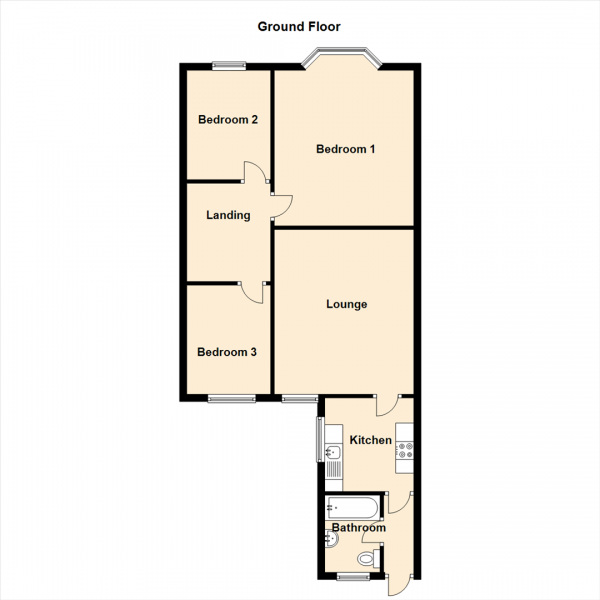 Floor Plan Image for 3 Bedroom Property for Sale in Rothbury Terrace, Heaton, Newcastle Upon Tyne