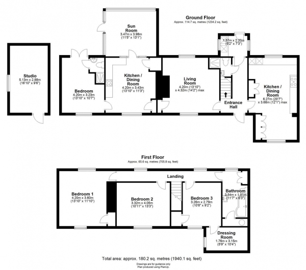 Floor Plan Image for 4 Bedroom Semi-Detached House for Sale in West Wicken Road, Horseheath, Cambridge