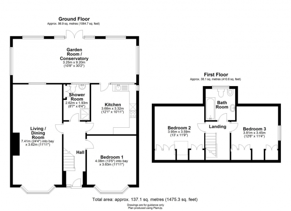 Floor Plan Image for 3 Bedroom Detached House for Sale in Natal Road, Cambridge