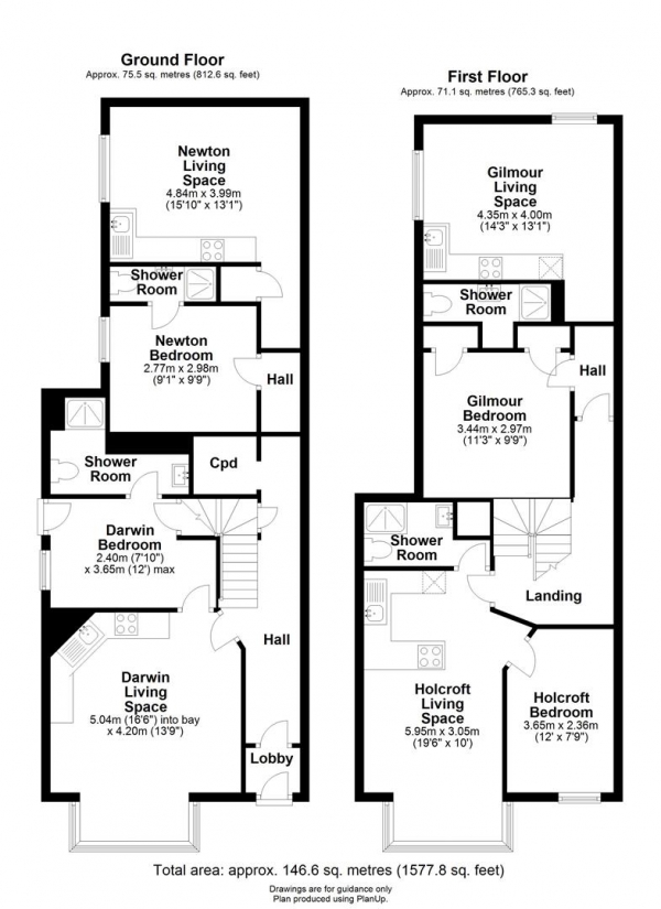 Floor Plan Image for 4 Bedroom Block of Apartments for Sale in Cherry Hinton Road, Cambridge