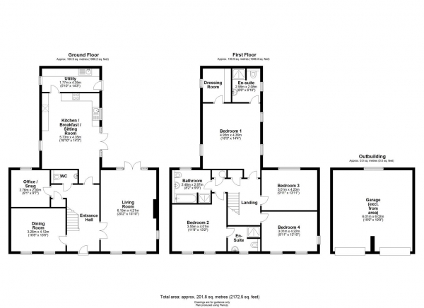 Floor Plan Image for 4 Bedroom Detached House for Sale in Orchard Close, Swaffham Prior, Cambridgeshire