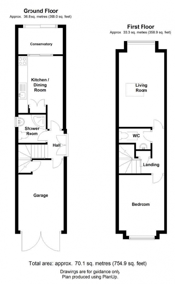 Floor Plan Image for 1 Bedroom Detached House to Rent in 71 Kimberley RoadCambridge