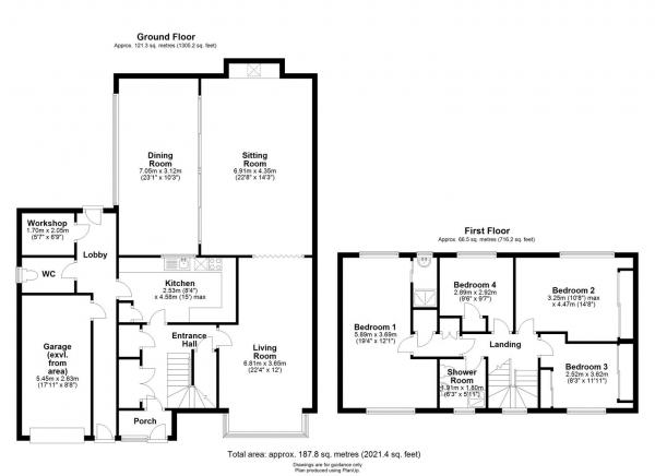 Floor Plan Image for 4 Bedroom Detached House for Sale in Stow Road, Stow-Cum-Quy, Cambridge