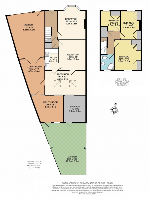 Floor Plan Image for 3 Bedroom Semi-Detached House for Sale in Rogers Road, Tooting, Tooting