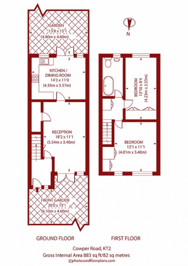 Floor Plan Image for 2 Bedroom Property for Sale in Cowper Road, Kingston, Kingston