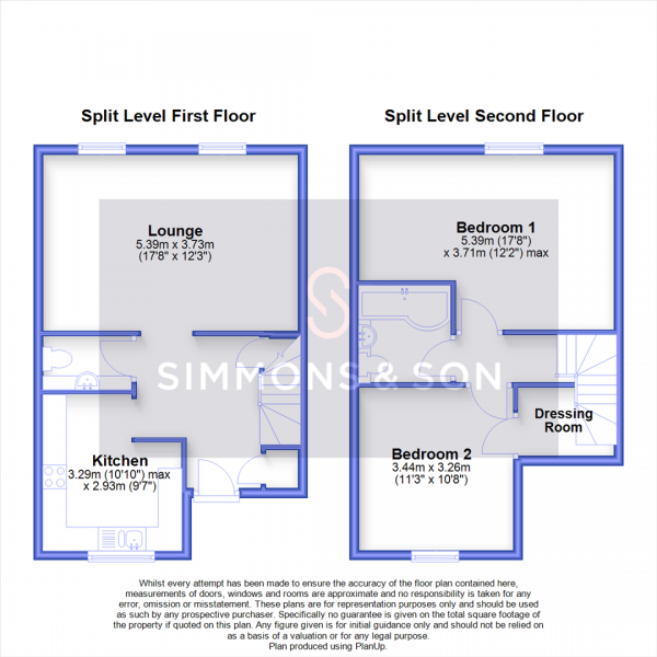 Floor Plan for 2 Bedroom Maisonette for Sale in Langtons Meadow, Slough, SL2, 3NQ - Offers in Excess of &pound300,000