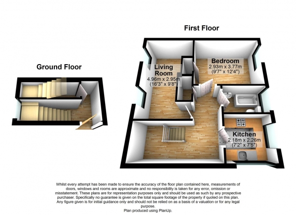 Floor Plan Image for 1 Bedroom Maisonette for Sale in Deans Close, Stoke Poges