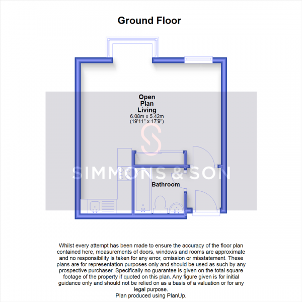 Floor Plan Image for Studio for Sale in Franklin Avenue, Slough