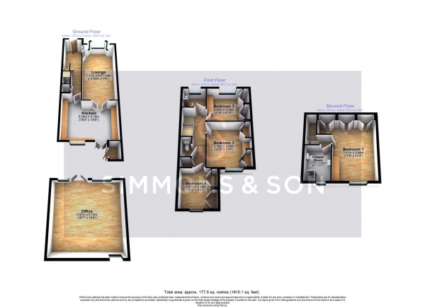 Floor Plan Image for 4 Bedroom Semi-Detached House for Sale in Baylis Road, Slough