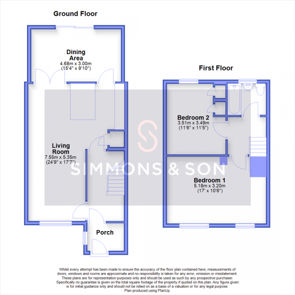 Floor Plan Image for 2 Bedroom Terraced House for Sale in Travic Road, Slough