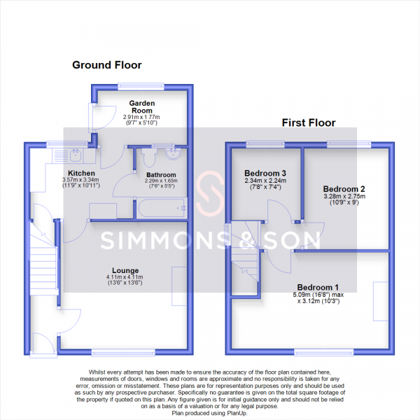 Floor Plan Image for 3 Bedroom Semi-Detached House for Sale in Essex Avenue, Slough