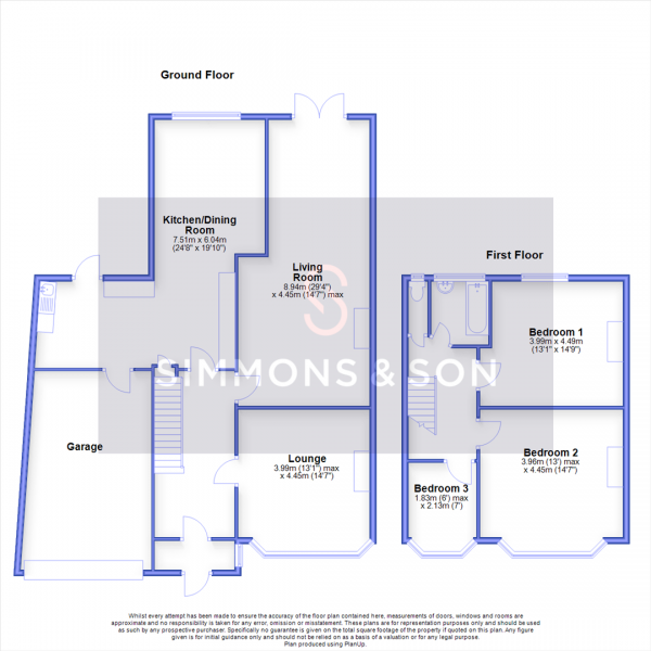 Floor Plan Image for 3 Bedroom Semi-Detached House for Sale in Godolphin Road, Slough