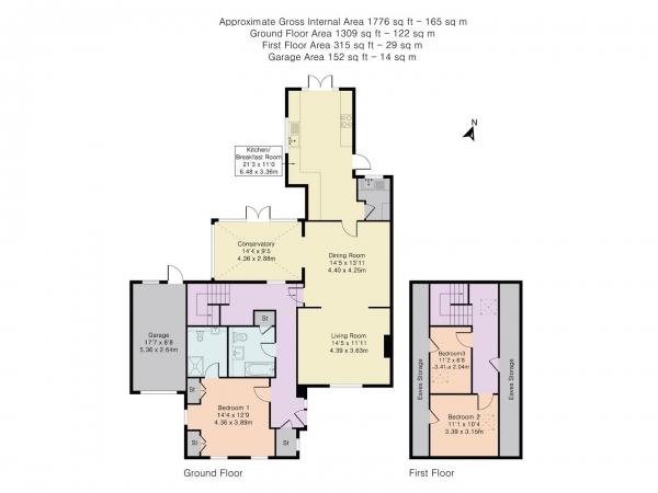 Floor Plan Image for 3 Bedroom Detached Bungalow for Sale in Goring Heath Road, Whitchurch Hill