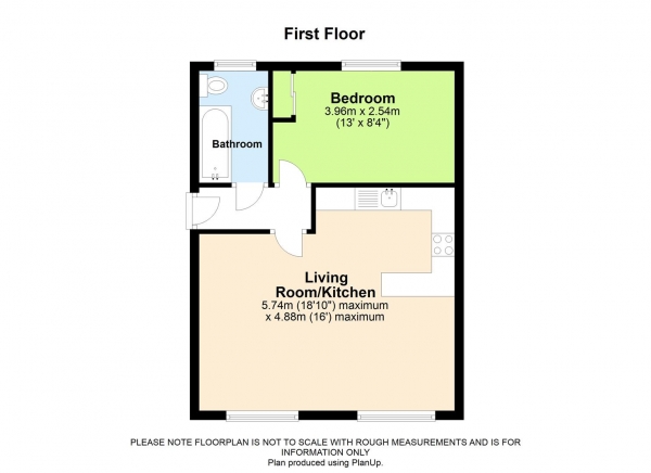 Floor Plan Image for 1 Bedroom Apartment for Sale in Hollybush Lane, Burghfield Common, Reading