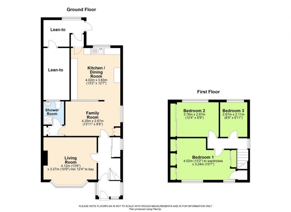 Floor Plan Image for 3 Bedroom Semi-Detached House for Sale in Purley Rise, Purley On Thames, Reading