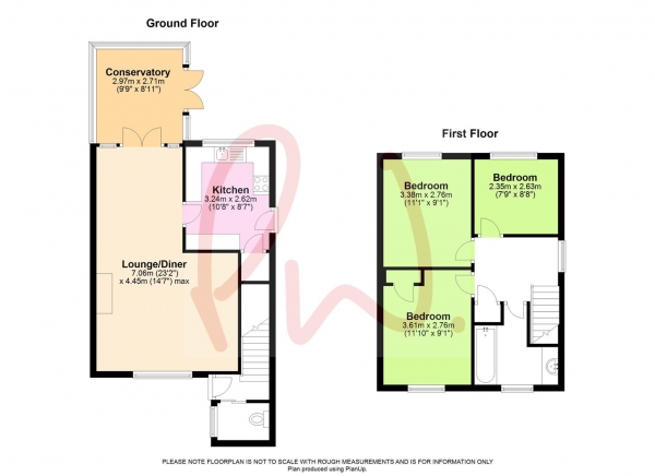 Floor Plan Image for 3 Bedroom Semi-Detached House for Sale in Primrose Close, Purley On Thames, Reading