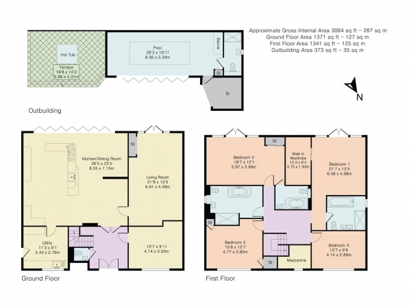 Floor Plan Image for 4 Bedroom Detached House for Sale in Heron Shaw, Goring, Reading