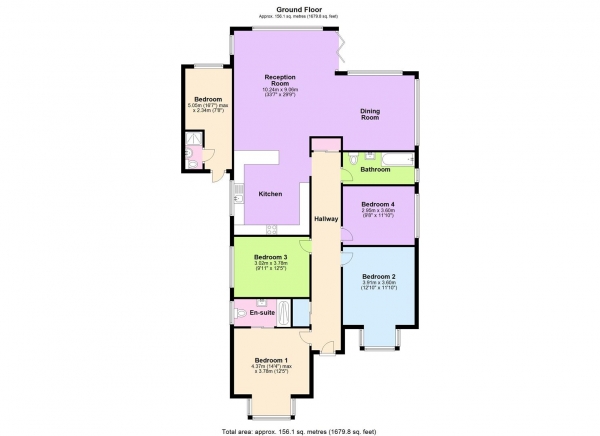 Floor Plan Image for 5 Bedroom Detached Bungalow for Sale in St. Ives Close, Theale, Reading