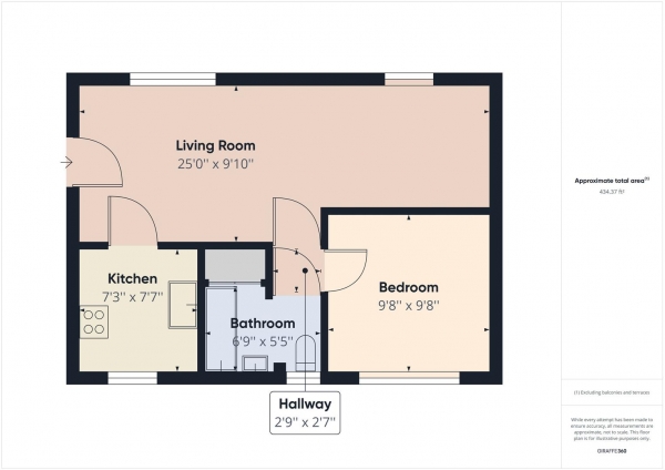 Floor Plan Image for 1 Bedroom Maisonette for Sale in Meadow Lane, Pangbourne, Reading