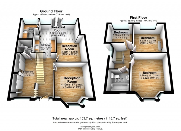 Floor Plan Image for 3 Bedroom Semi-Detached House for Sale in Goodwood Avenue, Hornchurch, RM12