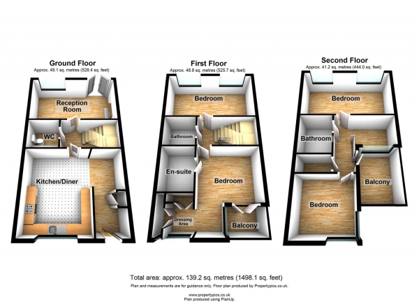 Floor Plan Image for 4 Bedroom Town House for Sale in Galleons Drive, Barking, IG11