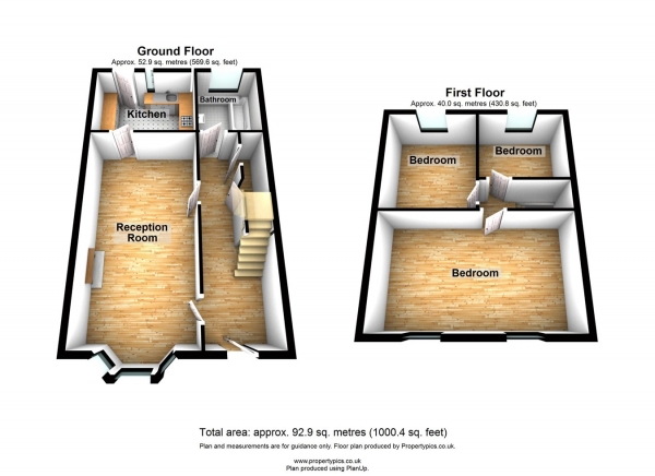 Floor Plan Image for 3 Bedroom Terraced House for Sale in Carlyle Road, Manor Park, London, E12