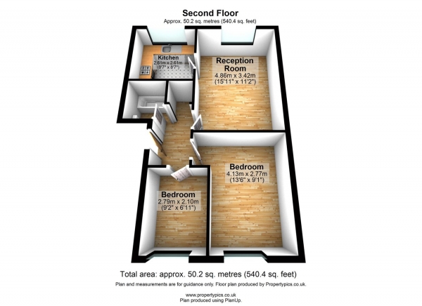 Floor Plan Image for 2 Bedroom Flat for Sale in Gurney Close, Barking, IG11