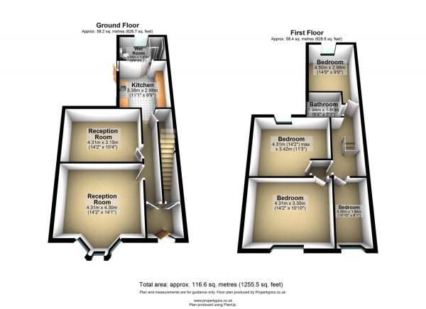 Floor Plan Image for 4 Bedroom Terraced House for Sale in Durham Road, Manor Park, London, E12