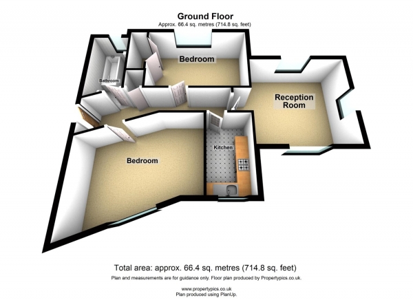 Floor Plan Image for 2 Bedroom Flat for Sale in Poseidon Court, Spinnaker Close, Barking, IG11