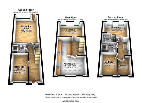 Floor Plan Image for 4 Bedroom Town House for Sale in Helmore Road, Barking, IG11