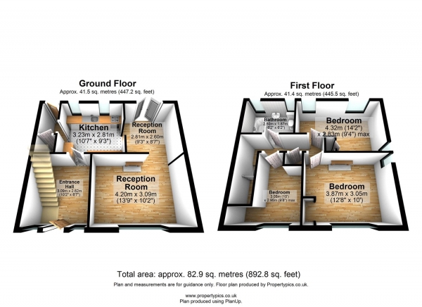 Floor Plan Image for 3 Bedroom End of Terrace House for Sale in Market Street, East Ham , London, E6