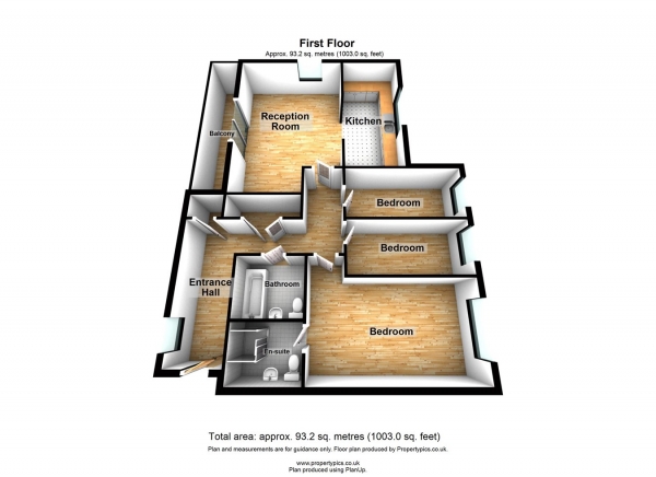 Floor Plan Image for 3 Bedroom Flat for Sale in Handley Page Road, Barking, IG11