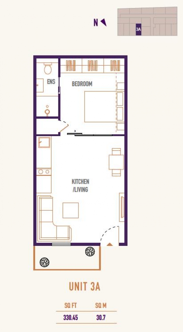 Floor Plan Image for Apartment for Sale in 4 Union Lofts