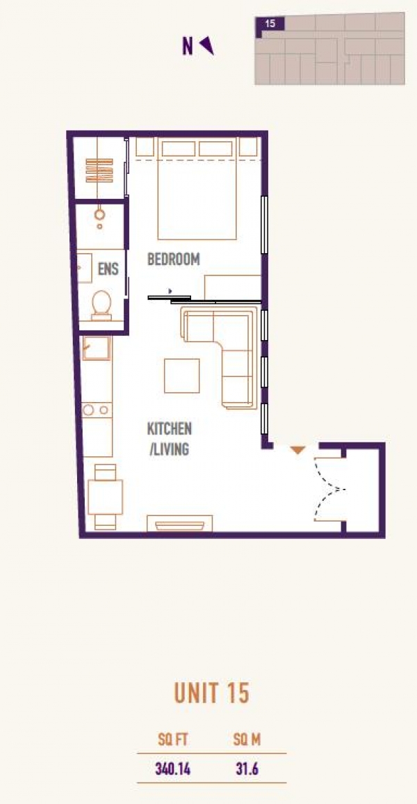Floor Plan Image for Apartment for Sale in 13 Union Lofts, E17