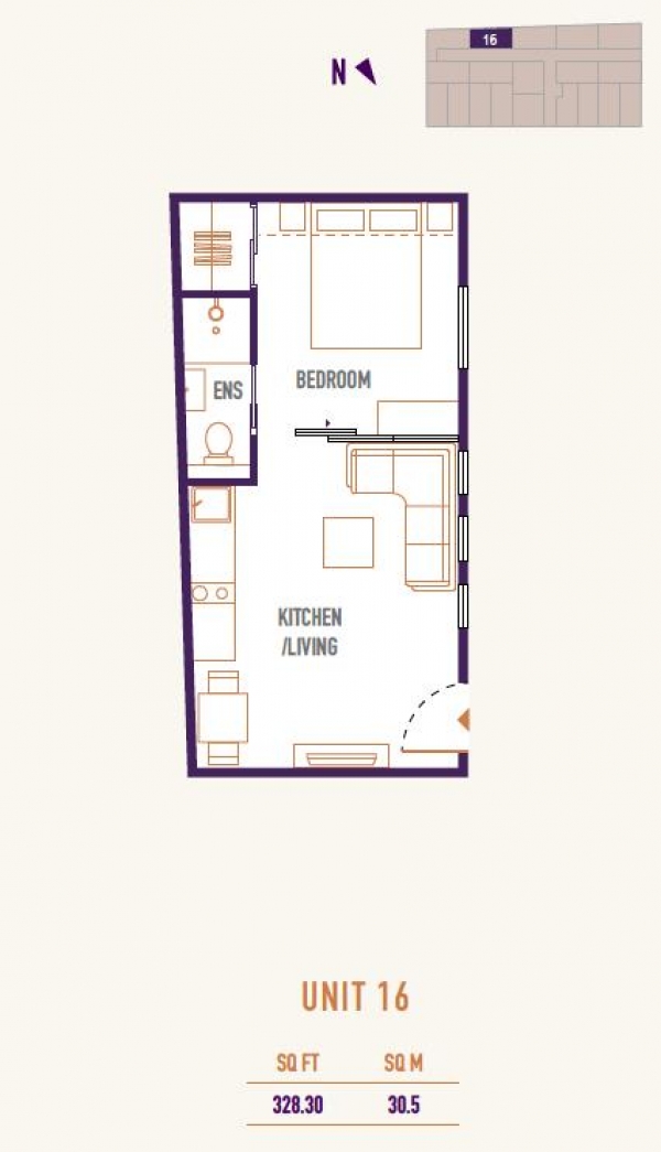 Floor Plan Image for Apartment for Sale in 14 Union Lofts