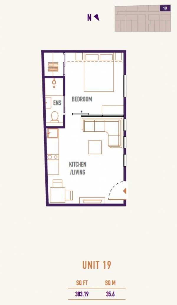 Floor Plan Image for Apartment for Sale in 19 Union Lofts