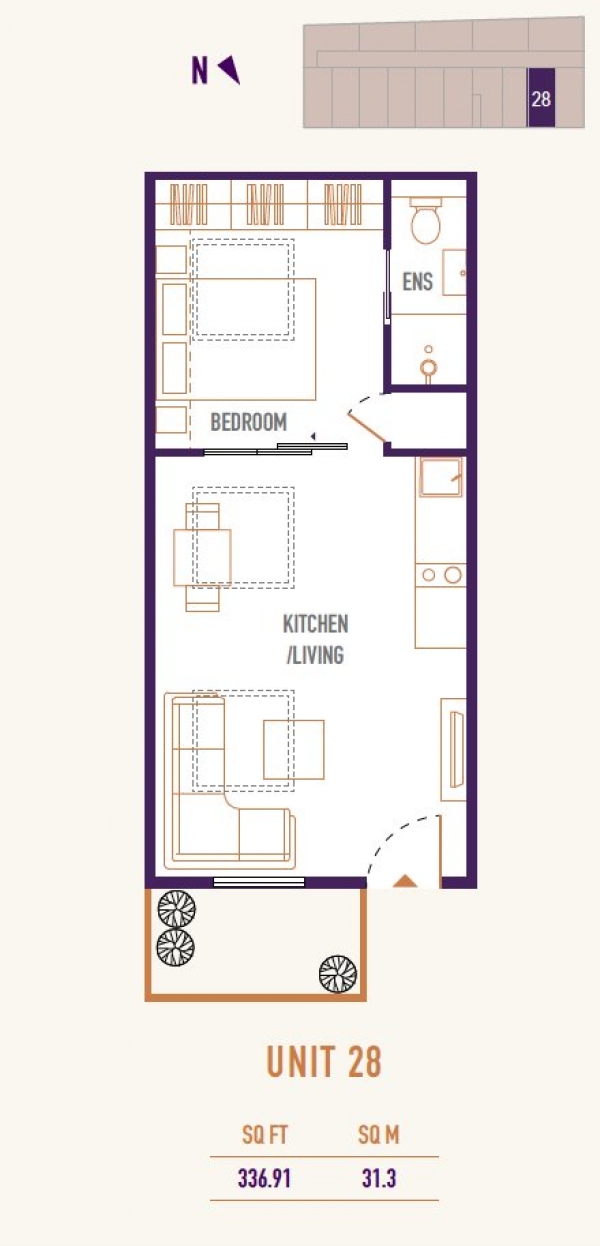 Floor Plan Image for Apartment for Sale in 28 Union Lofts