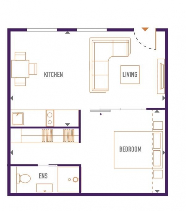 Floor Plan for Apartment for Sale in 12 Union Lofts, E17, 4JE -  &pound265,000