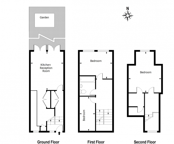 Floor Plan Image for 3 Bedroom Property for Sale in House Grange Road, E13