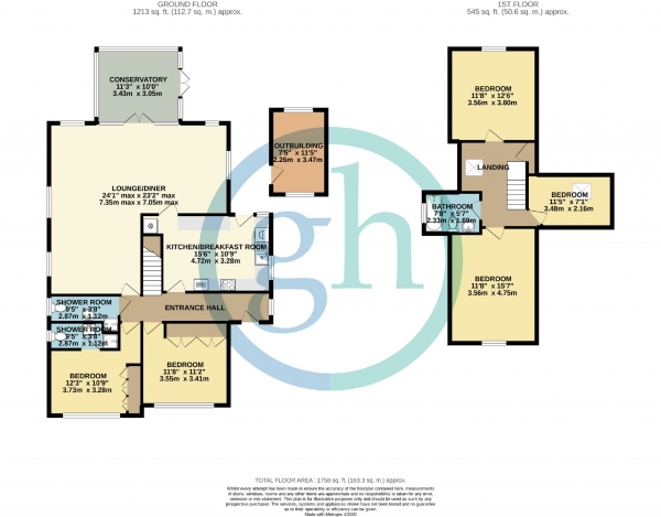 Floor Plan Image for 5 Bedroom Detached Bungalow for Sale in Halford Road, Ickenham