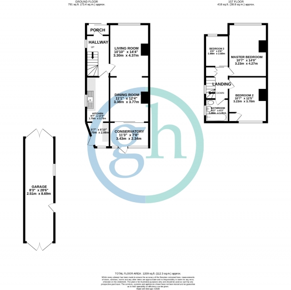 Floor Plan Image for 3 Bedroom Semi-Detached House for Sale in Long Drive, Ruislip