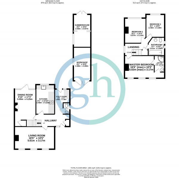 Floor Plan Image for 3 Bedroom Detached House for Sale in Eastcote Road, Ruislip