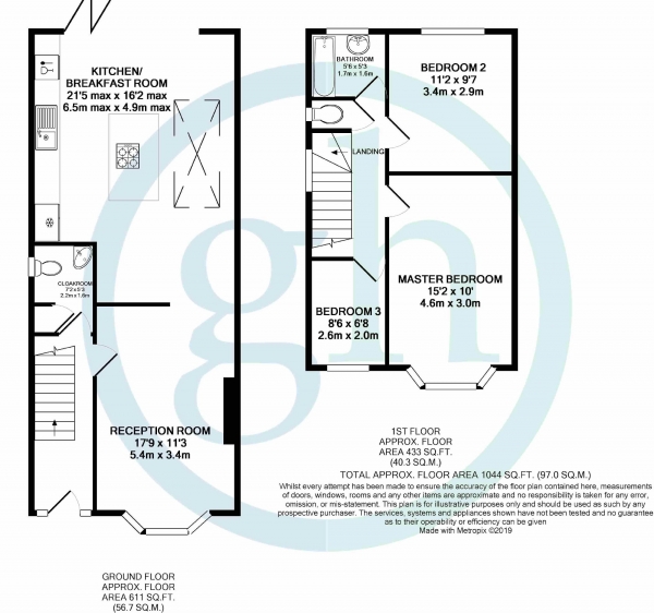 Floor Plan Image for 3 Bedroom Semi-Detached House for Sale in Springfield Gardens, Ruislip