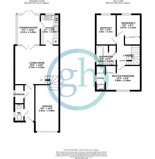 Floor Plan Image for 3 Bedroom Semi-Detached House for Sale in Masson Avenue, Ruislip