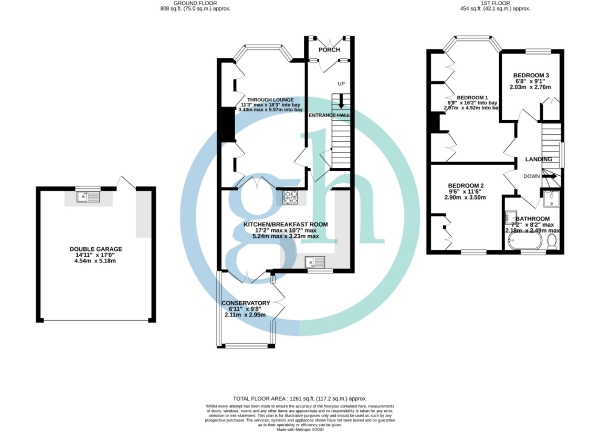 Floor Plan Image for 3 Bedroom Semi-Detached House for Sale in Roundways, Ruislip