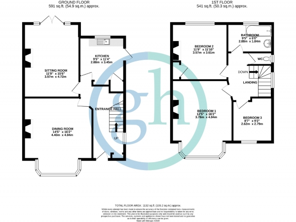 Floor Plan Image for 3 Bedroom Semi-Detached House for Sale in Deane Way, Ruislip