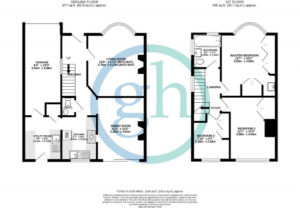 Floor Plan Image for 3 Bedroom Semi-Detached House for Sale in Ferncroft Avenue, Ruislip