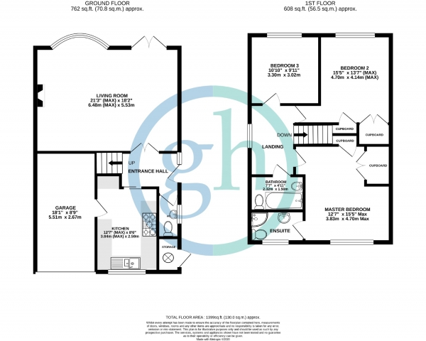 Floor Plan Image for 3 Bedroom Detached House for Sale in Fore Street, Pinner