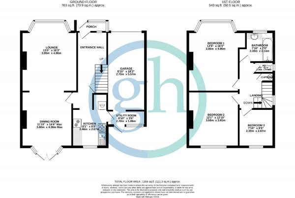 Floor Plan Image for 3 Bedroom Detached House for Sale in Manor Way, Ruislip